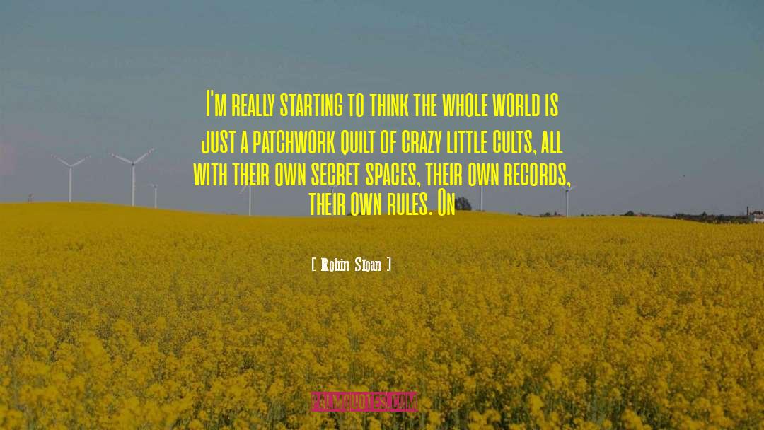 Pinterest Patchwork quotes by Robin Sloan