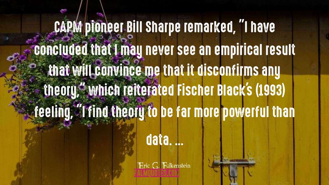 Pioneer quotes by Eric G. Falkenstein