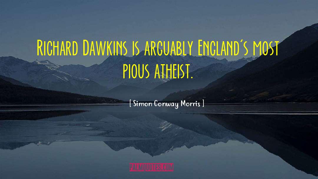 Pious quotes by Simon Conway Morris