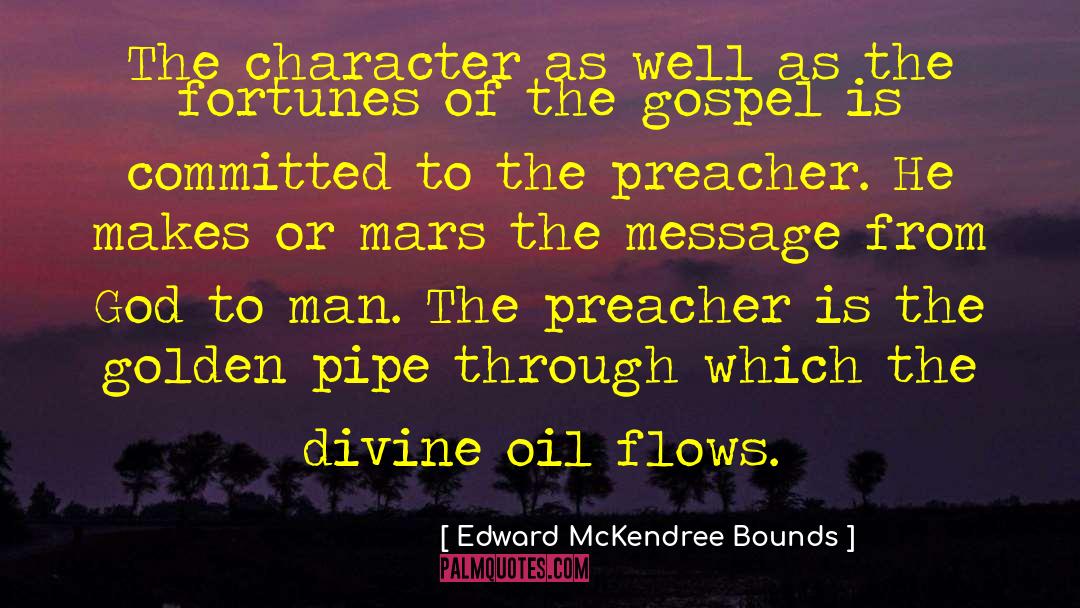 Pipe quotes by Edward McKendree Bounds