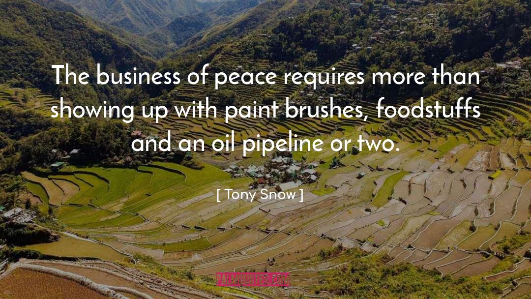 Pipeline quotes by Tony Snow