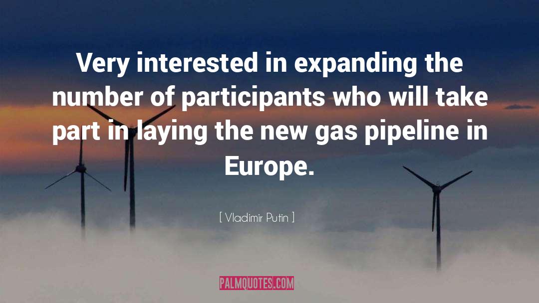 Pipeline quotes by Vladimir Putin