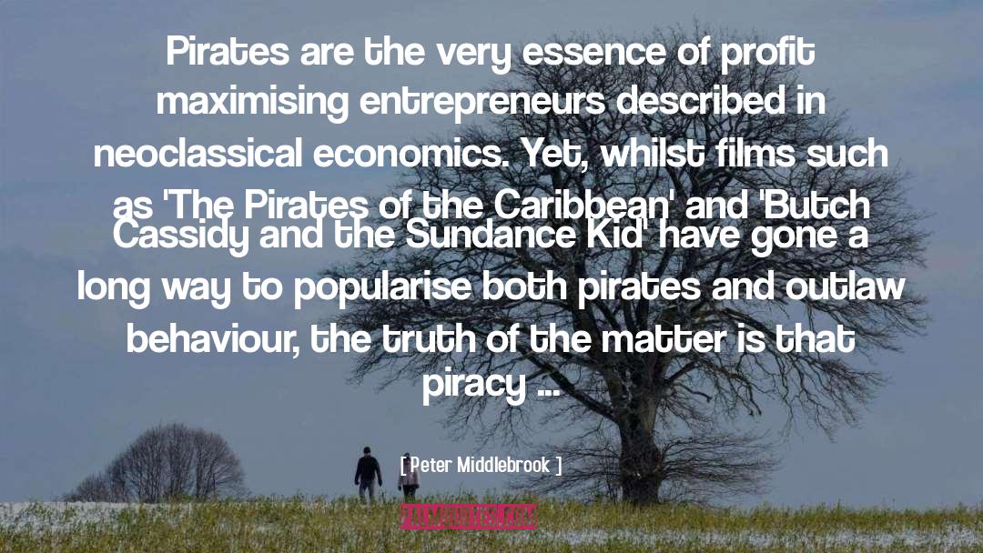 Piracy quotes by Peter Middlebrook