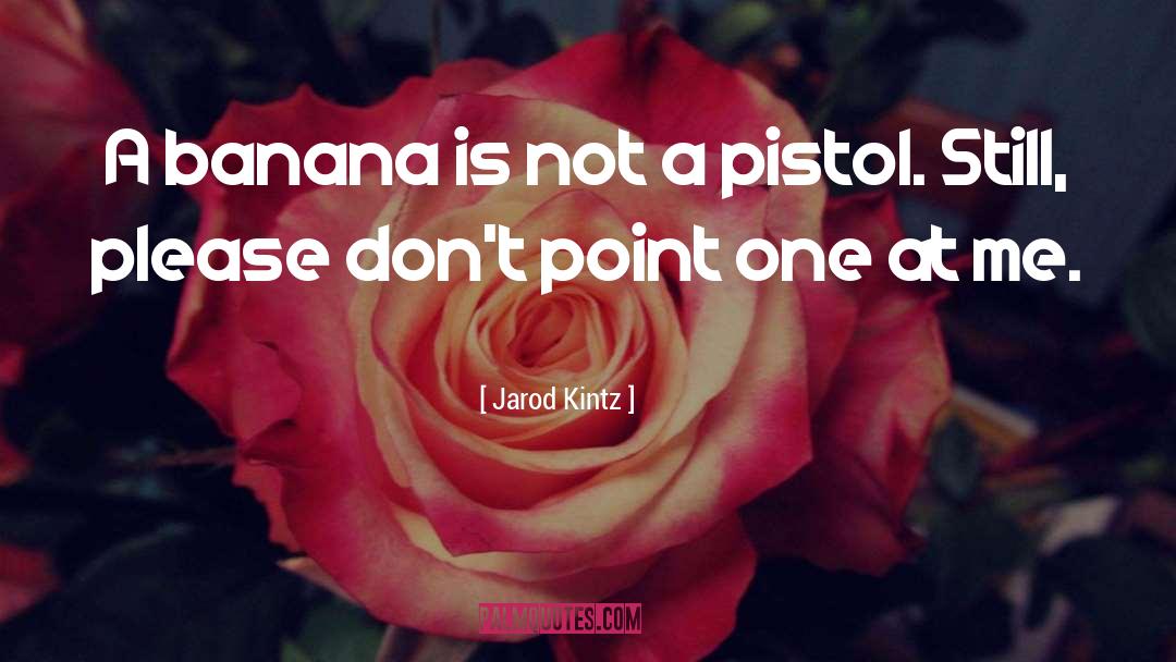 Pistol quotes by Jarod Kintz