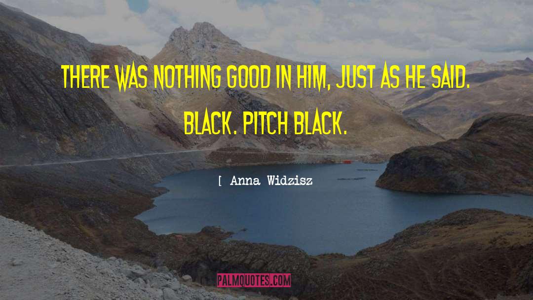 Pitch Black quotes by Anna Widzisz