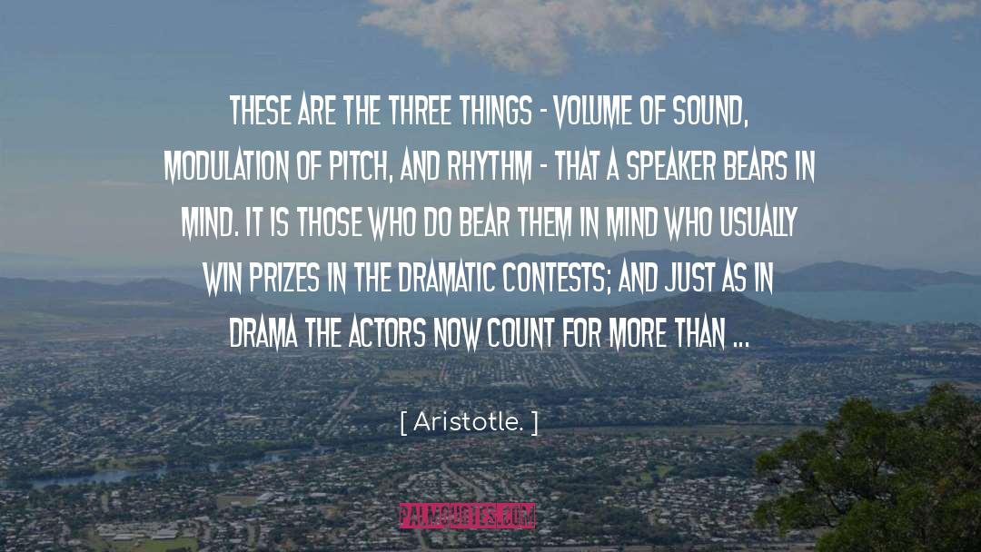 Pitch quotes by Aristotle.