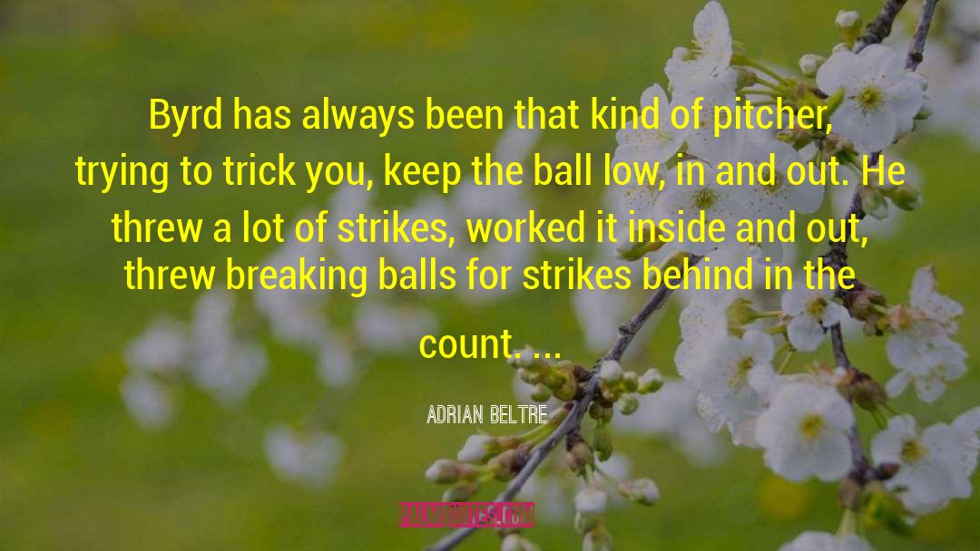 Pitcher quotes by Adrian Beltre