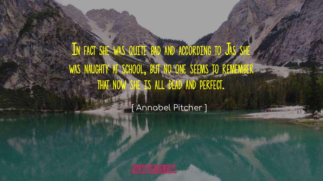Pitcher quotes by Annabel Pitcher