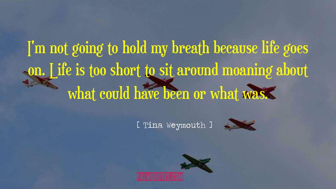 Pitfalls Life quotes by Tina Weymouth