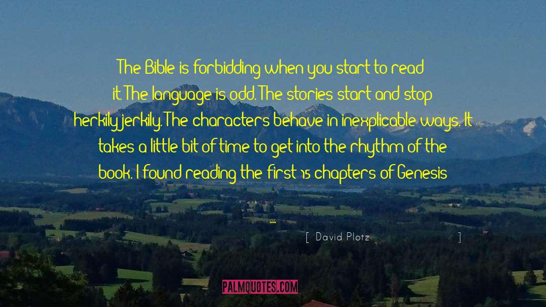 Pitieth In The Bible quotes by David Plotz