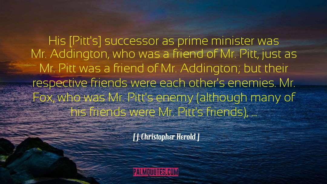 Pitt quotes by J. Christopher Herold