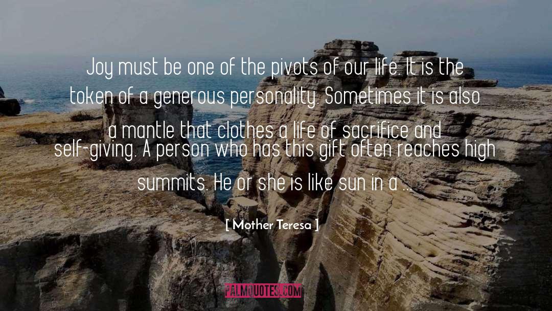 Pivots quotes by Mother Teresa