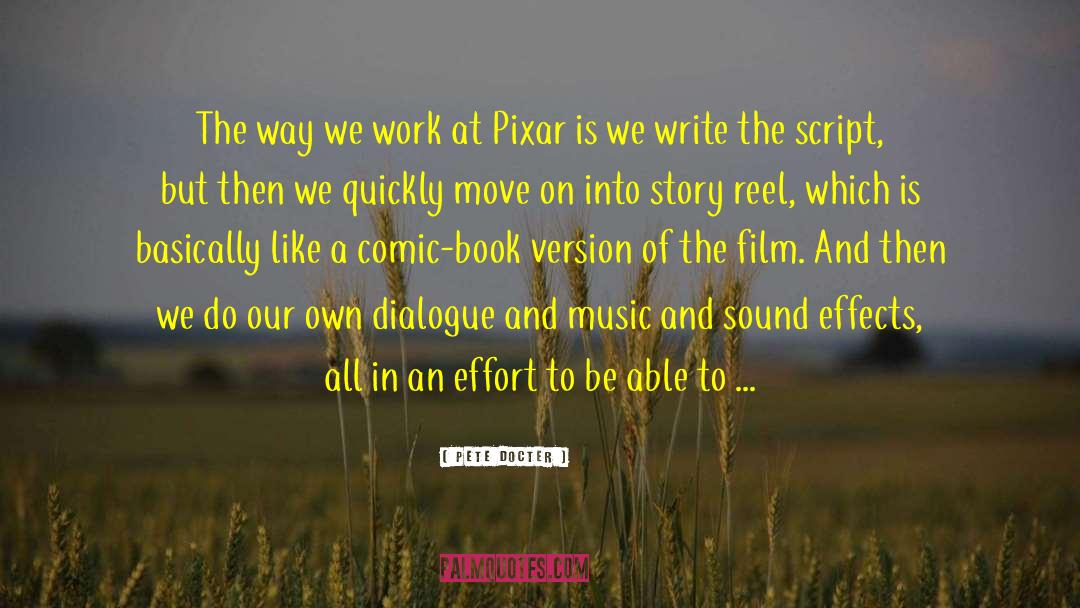 Pixar quotes by Pete Docter