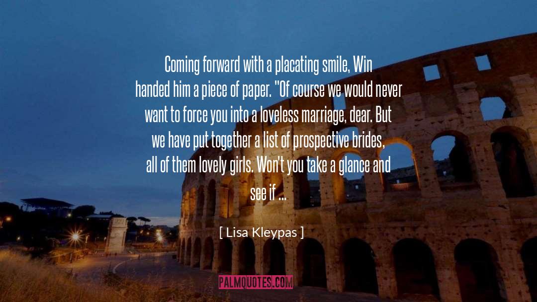 Placating quotes by Lisa Kleypas