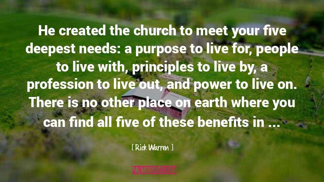Place People quotes by Rick Warren
