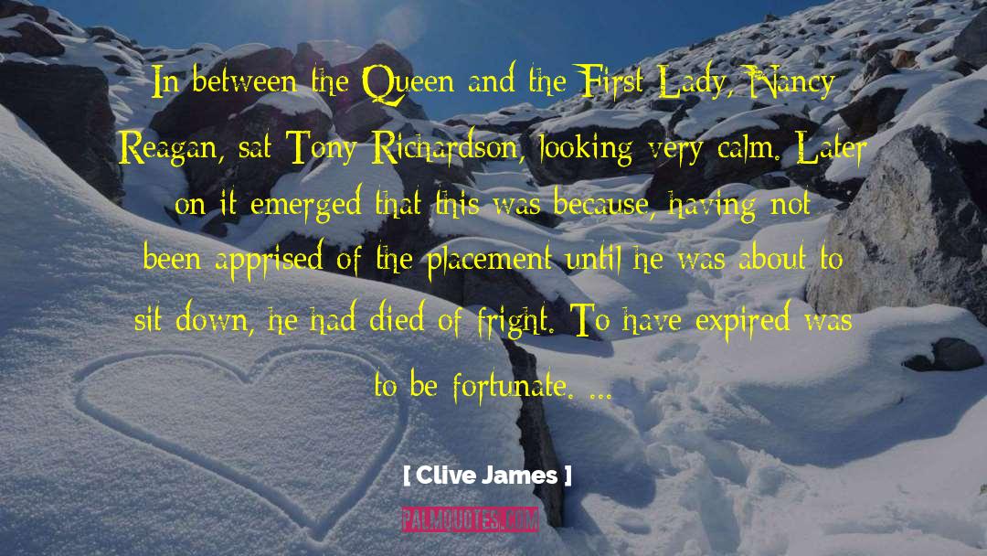 Placement quotes by Clive James