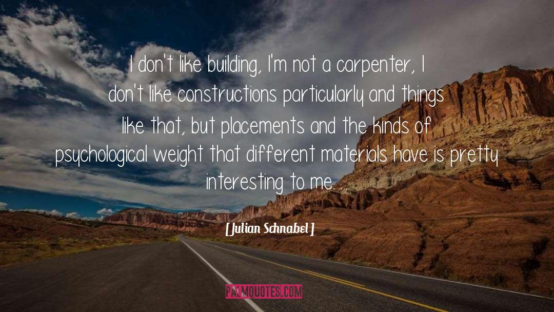 Placement quotes by Julian Schnabel