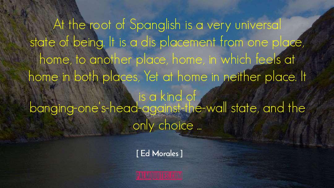 Placement quotes by Ed Morales