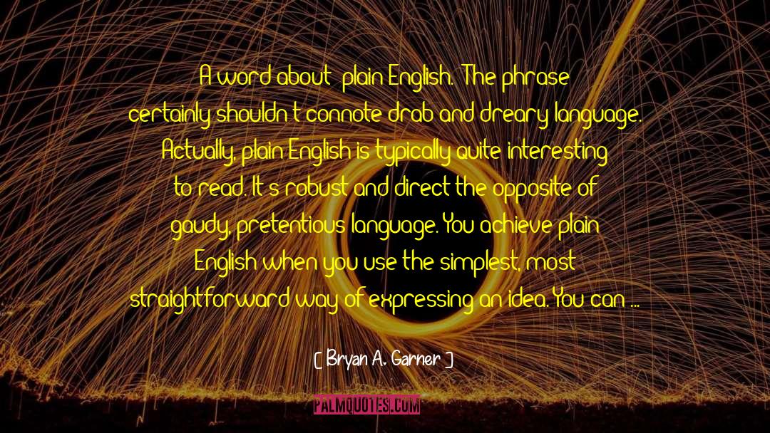 Plain English quotes by Bryan A. Garner