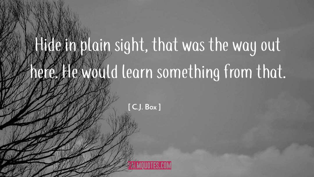 Plain Sight quotes by C.J. Box