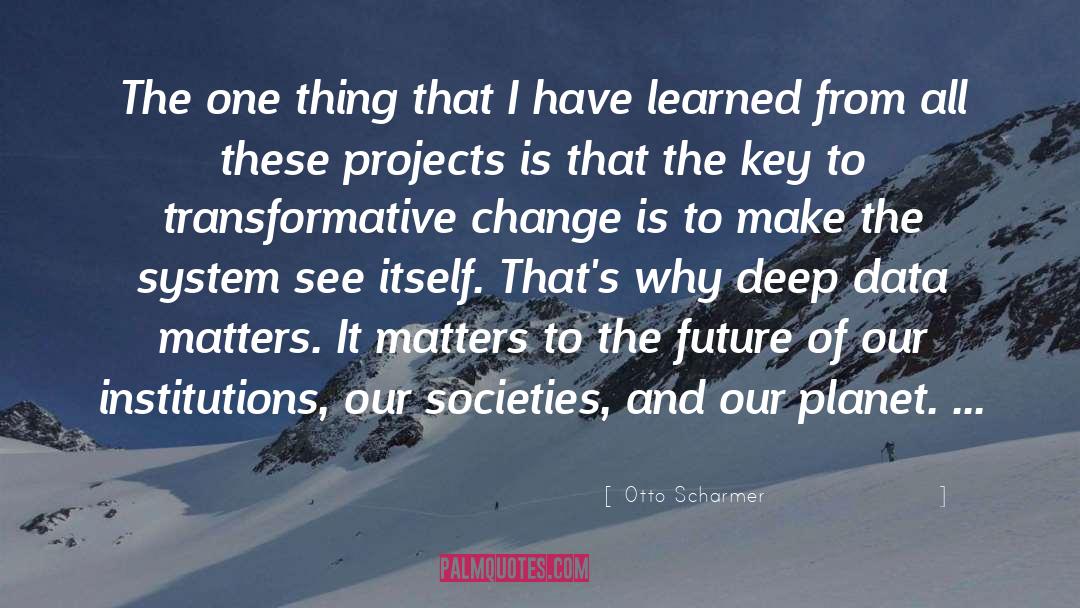 Planet Changes quotes by Otto Scharmer