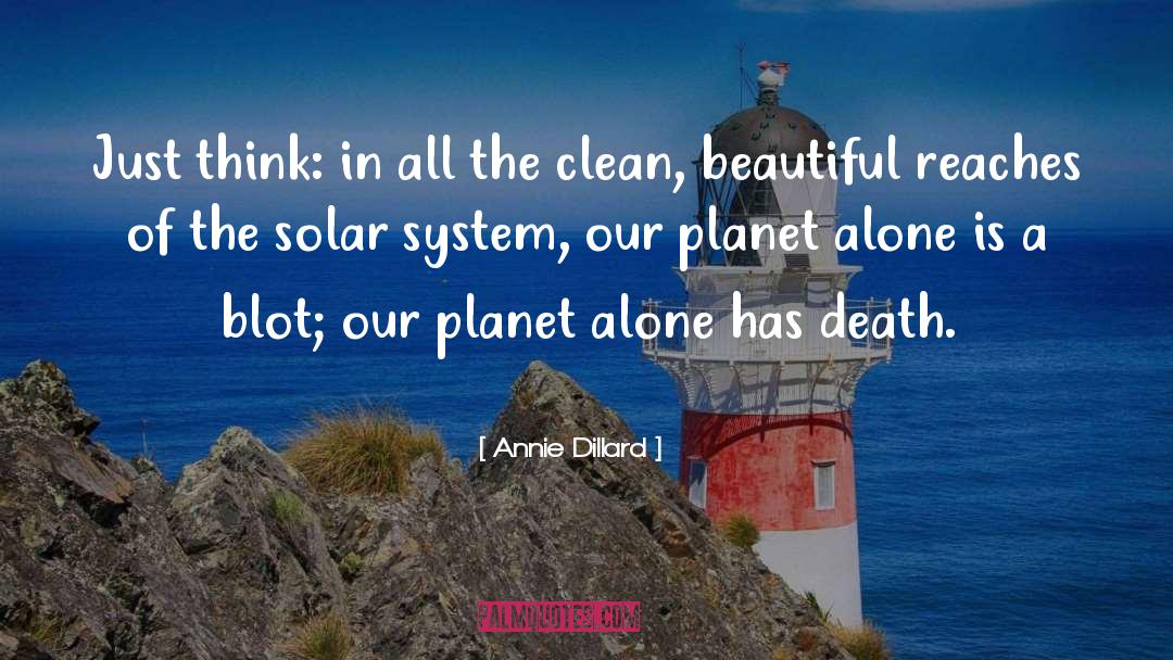 Planet Changes quotes by Annie Dillard