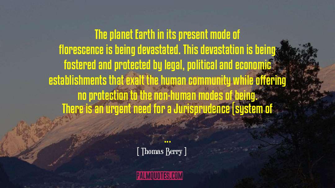 Planet Earth quotes by Thomas Berry