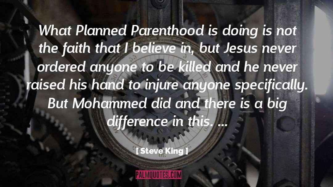 Planned quotes by Steve King