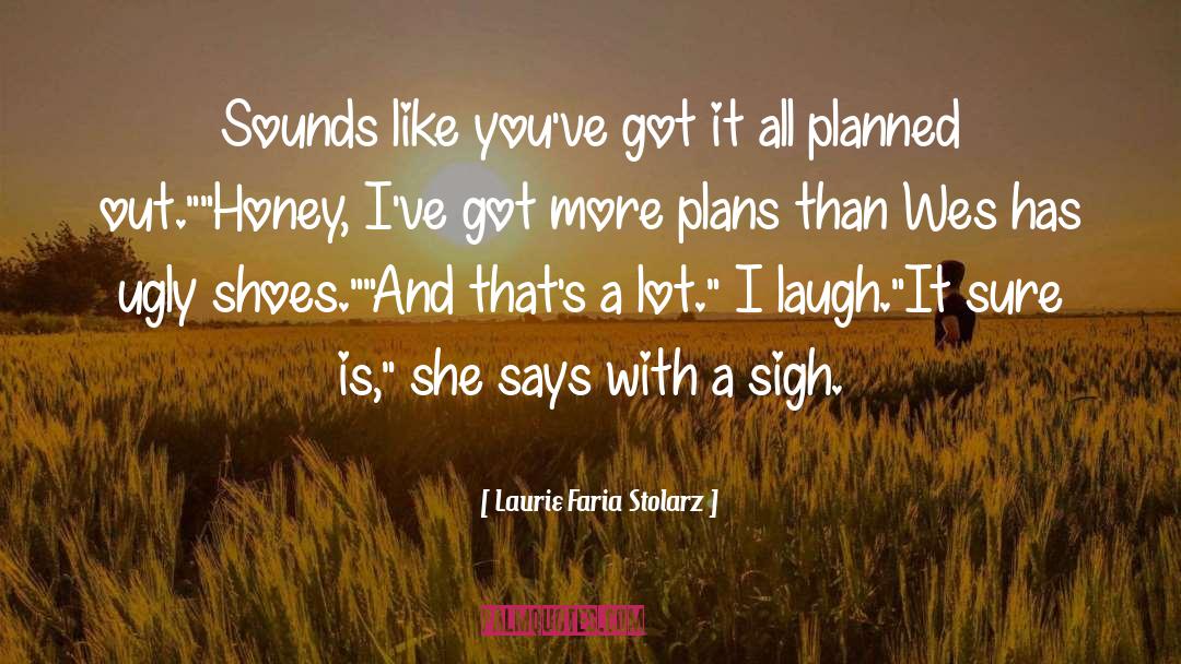 Plans quotes by Laurie Faria Stolarz