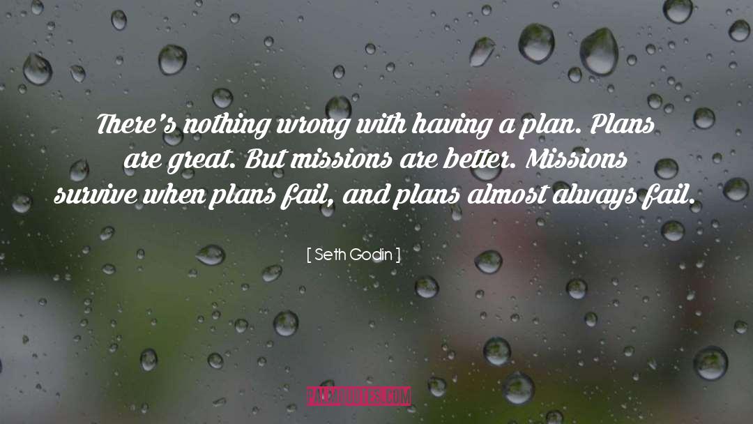 Plans quotes by Seth Godin