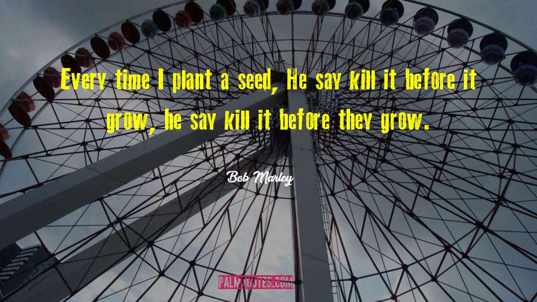 Plant A Seed quotes by Bob Marley