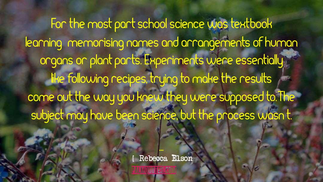 Plant Fertilization quotes by Rebecca Elson
