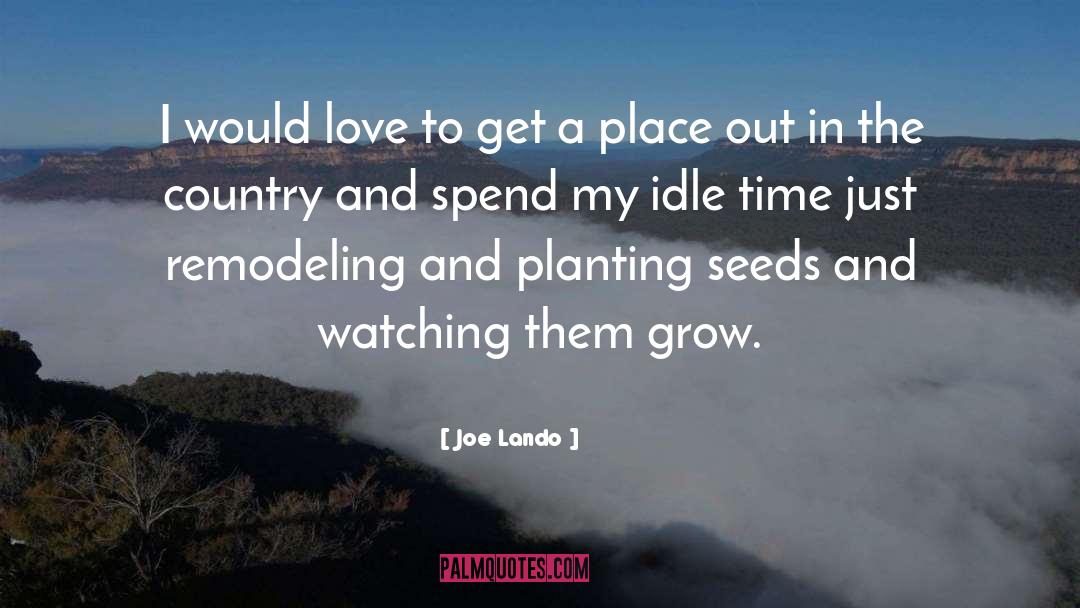 Planting Seeds quotes by Joe Lando
