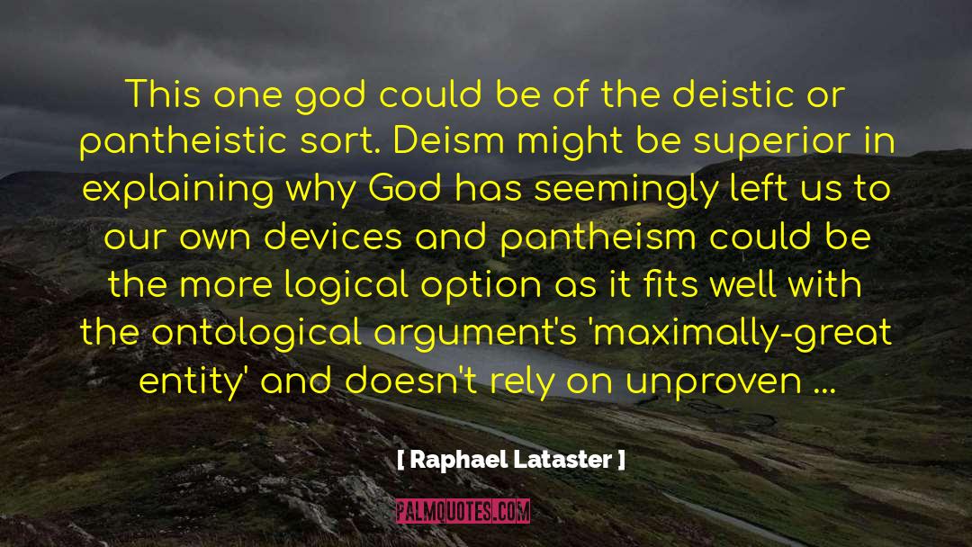 Plantingas Modal Ontological Argument quotes by Raphael Lataster