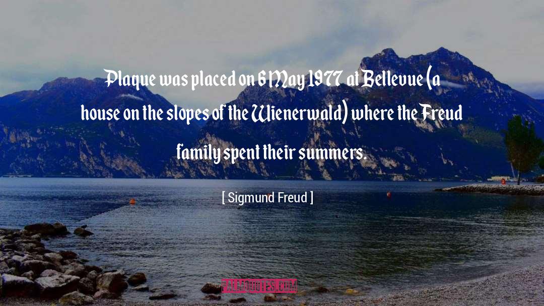 Plaque quotes by Sigmund Freud