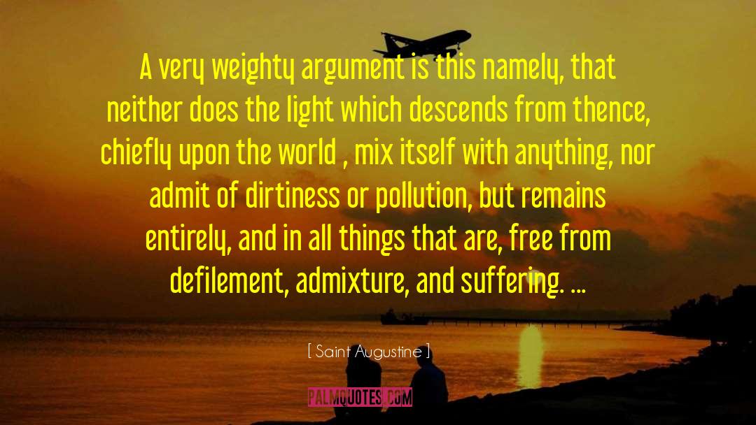 Plastic Pollution Free World quotes by Saint Augustine