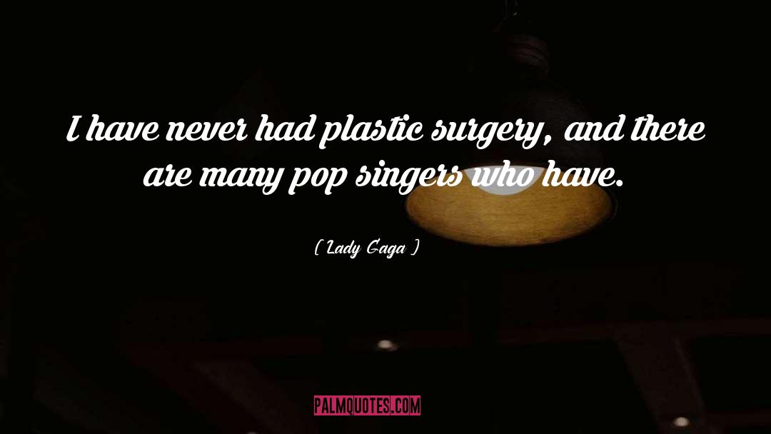 Plastic Surgery quotes by Lady Gaga