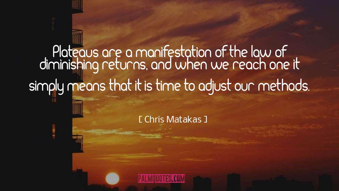 Plateaus quotes by Chris Matakas