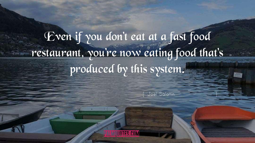 Plated Food quotes by Joel Salatin