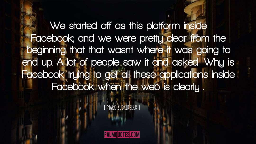 Platform quotes by Mark Zuckerberg