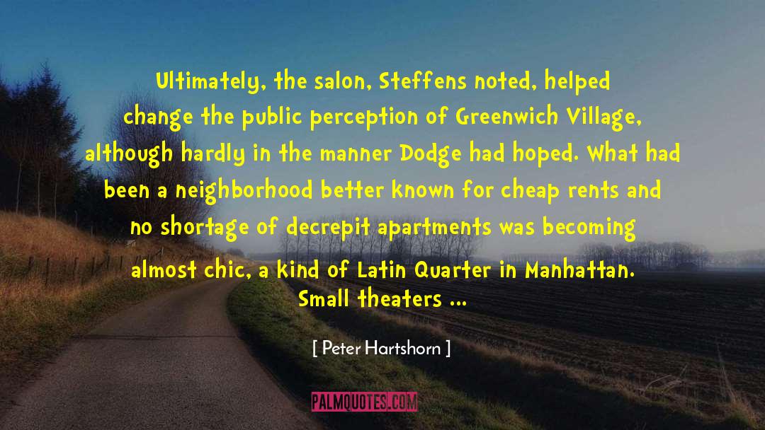 Platino Salon quotes by Peter Hartshorn