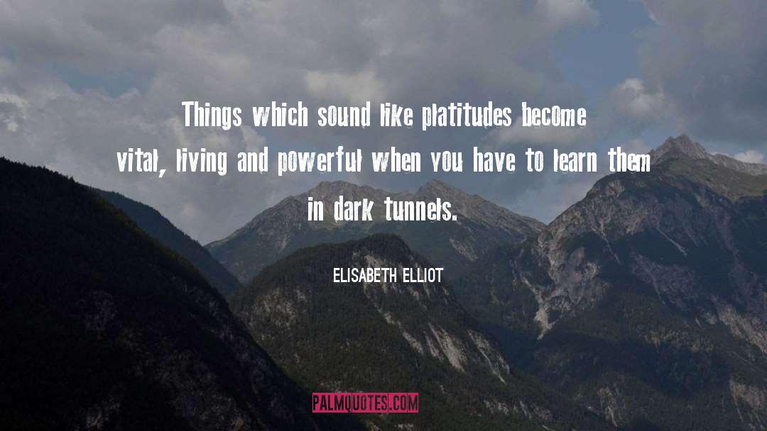 Platitudes quotes by Elisabeth Elliot