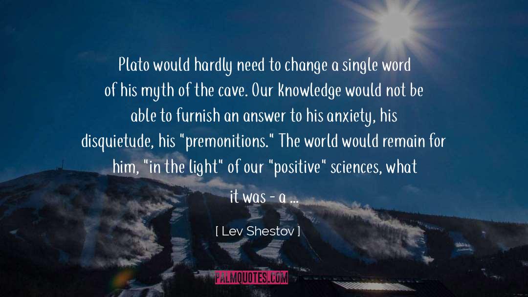 Platon quotes by Lev Shestov
