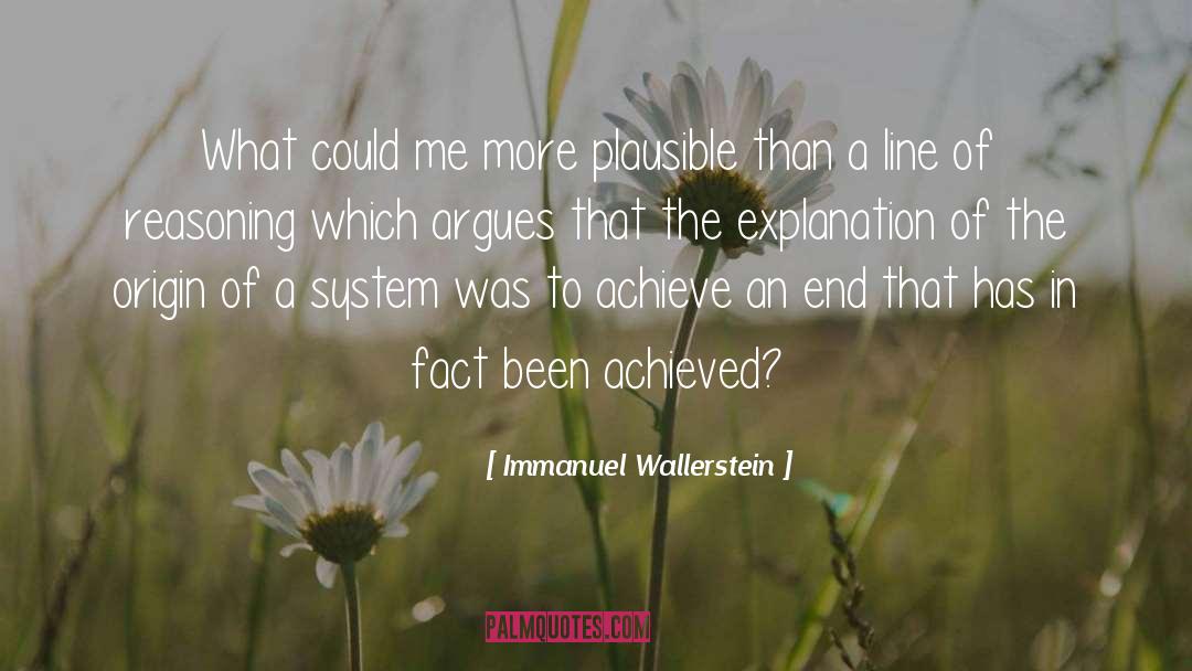 Plausible quotes by Immanuel Wallerstein