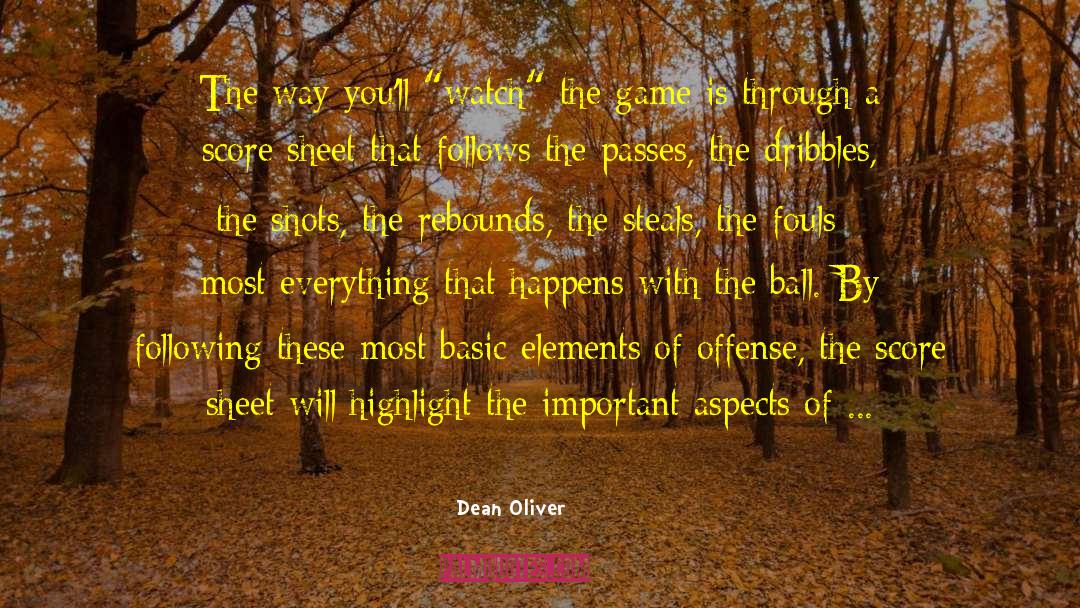 Play By Play quotes by Dean Oliver