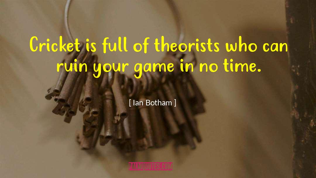 Play By Theorists quotes by Ian Botham