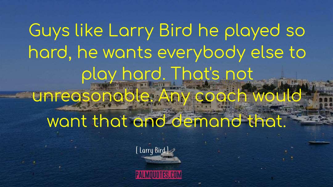 Play Hard quotes by Larry Bird