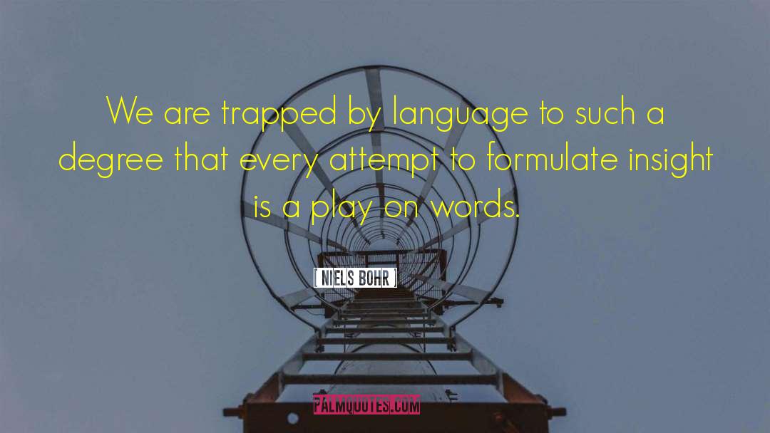 Play On Words quotes by Niels Bohr