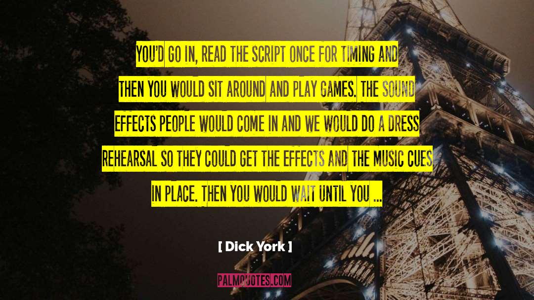 Play Rough quotes by Dick York