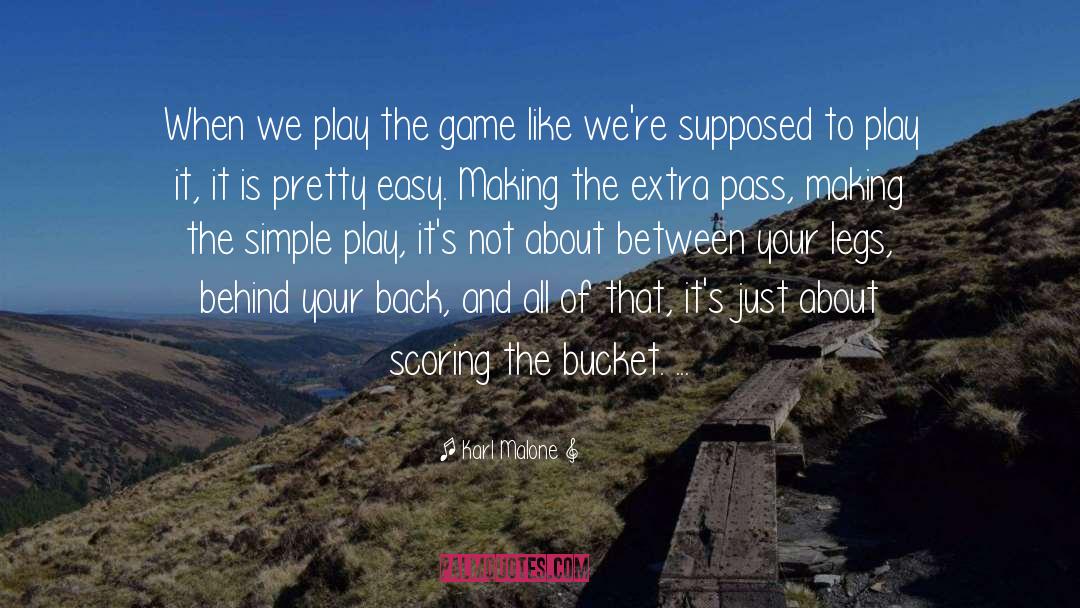 Play The Game quotes by Karl Malone